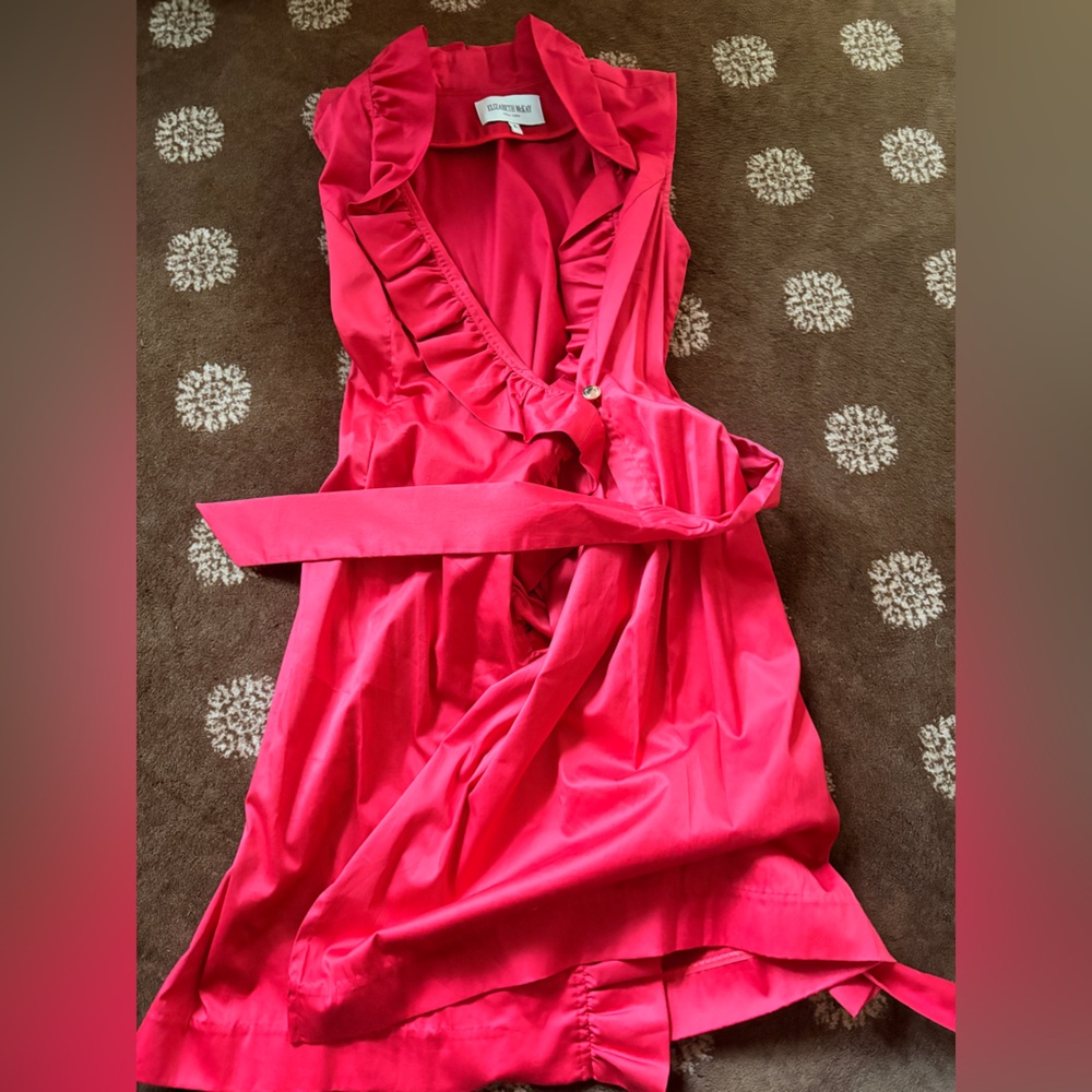 Elizabeth McKay Ruffle Wrap Dress